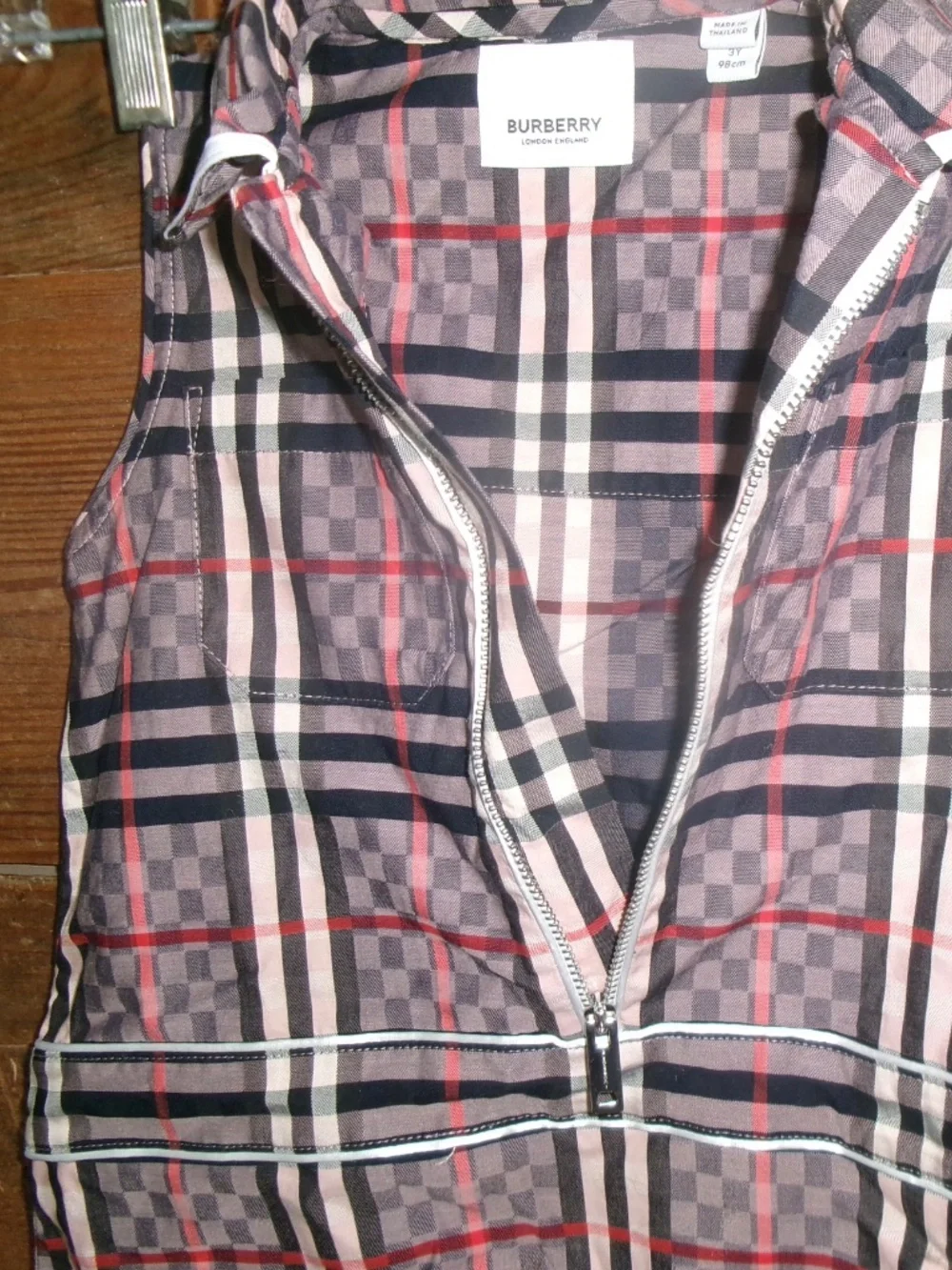 Burberry youth plaid dress size 3Y